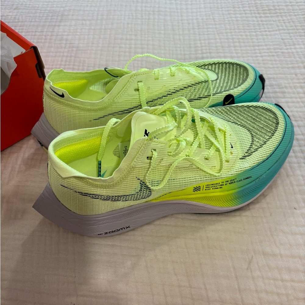 Nike ZoomX Vaporfly Next%2 Neon Barely Volt Sneakers